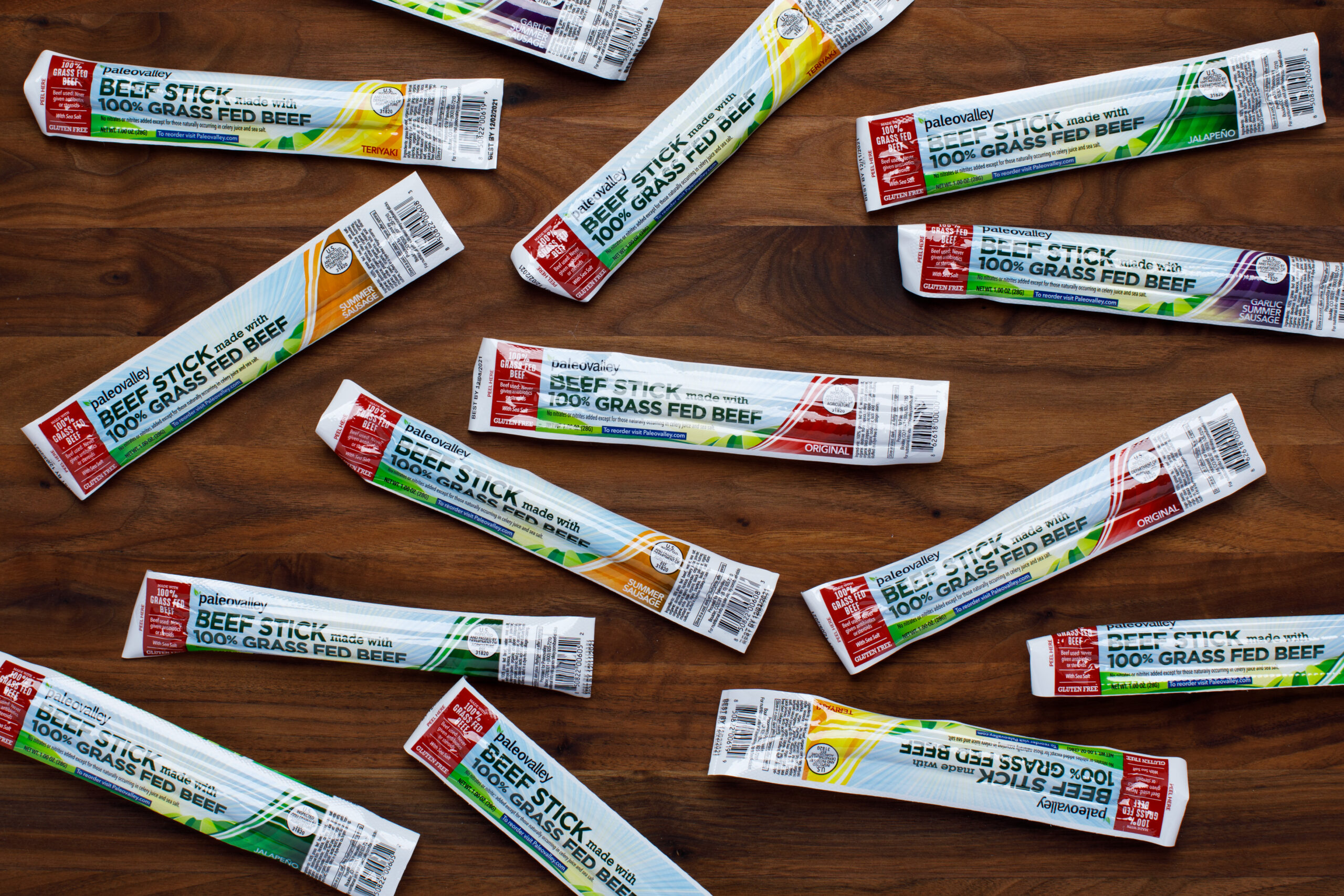 Paleovalley 100 Grass Fed Beef Sticks The Real Food Project